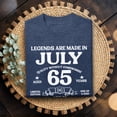 thumbnail image 3 of Jollimate Legends Are Made in July 1961 Shirt, 65th Birthday Graphic Tee, Aged to Perfection T-Shirt, 3 of 6