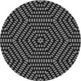 thumbnail image 1 of Ahgly Company Indoor Round Patterned Battleship Gray Area Rugs, 5' Round, 1 of 6