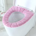 thumbnail image 1 of Asiento de inodoro, cojín de asiento de inodoro, artículos de primera necesidad, muebles de baño（Rosa）, 1 of 5