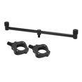 thumbnail image 4 of Fishing Rod Holder, Black Carp Fishing Bracket Stand Stable Portable Compact  For Variety Of Pole Rack Applications 2 Heads 30cm Bracket + 2 Head, 4 of 8