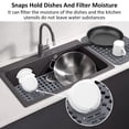 thumbnail image 4 of Silicone Sink Protector Heat-Resistant Sink Liner Mat Anti-Slip Kitchen Sink Mats Large Sink Drainer Mat Reusable Sink Protector Mat Portable Sink Mat Practical for Kitchen Rectangle Sink, 4 of 10