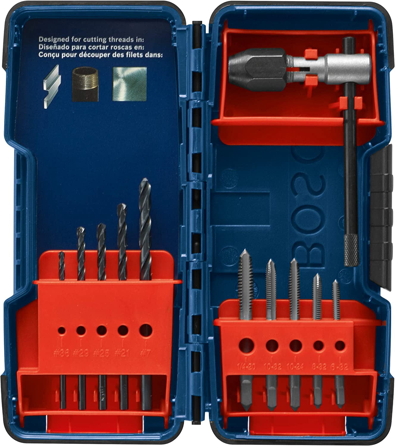 Bosch Genuine 11 pc. Tap and Drill Bit Combo Set - BDT11S