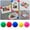E, variant on 10PCS Small Strong Refrigerator Magnets - Colorful Round Mini Magnets for Fridge, Whiteboard & Lockers, Decorative Heavy Duty Magnets for Office, School & Home