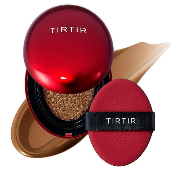 Mascarilla Tirtir de Cushion Foundation, color rojo, cobertura total, 18 ml