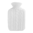 thumbnail image 2 of Estuche de cubierta de punto de 2000 ml calentado mantiene caliente a Blanco shamjiam Cubierta del bolso de la botella de agua caliente, 2 of 5