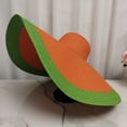 thumbnail image 2 of Straw Sun Hats for Women 70Cm Large Brim Folding Straw Sun Protection Hat, 2 of 8