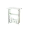 thumbnail image 2 of Pvc Bedside Table White PVC Multifunctional Nightstand Side Table with Storage Shelves Small Square Tea Table for Living Room Bedroom(1-Piece) Rkxzt, 2 of 6