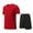 Red, variant on Men's 2 Piece Sweatsuits Outfits Sportswear Set Casual Fitness Short Sleeved Shorts Trendy Versatile Outfits