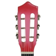 ZenStyle 38 Beginners Acoustic Guitar with Case, Strap, Tuner and Pick for Starter, Pink