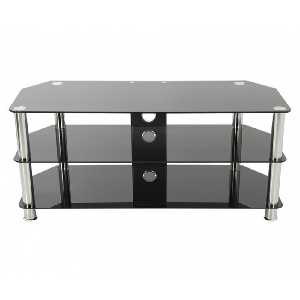 SDC1000CMA TV Stand with Cable Management for up to 50", Black Glass