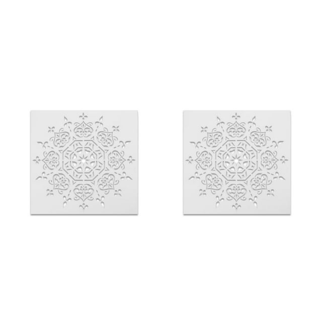 Riwesomey Creativity With Mandala Stencils - Hecho de materiales A3 Poster Print Posters Pintura DIY Incluyendo 2-50 * 50cm 2-50*50cm 2Conjunto