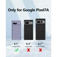 thumbnail image 6 of 3 in 1 for Google Pixel 7A Case, with 2 Pack Screen Protector, with Full Camera Cover Protection，Liquid Silicone Slim Shockproof Protective Phone Case [Microfiber Lining] (Lavender Grey), 6 of 12
