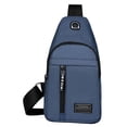 thumbnail image 4 of Bolso De Pecho Para Hombre De Moda Bolso De Hombro Impermeable Para Deportes Al Aire Libre Ligero Azul+Bolso De Pecho Para Hombre A La Moda, Ligero, Para Deportes Al Aire Libre, azul y gris Soledad none, 4 of 10