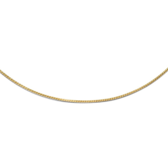 Auriga Fine Jewelry 10K Yellow Gold Snake Wire Chain Necklace 16inch for Women
