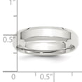 thumbnail image 4 of 925 Sterling Silver 5mm Edge Size 4 Wedding Band Ring Classic Beveled, 4 of 11