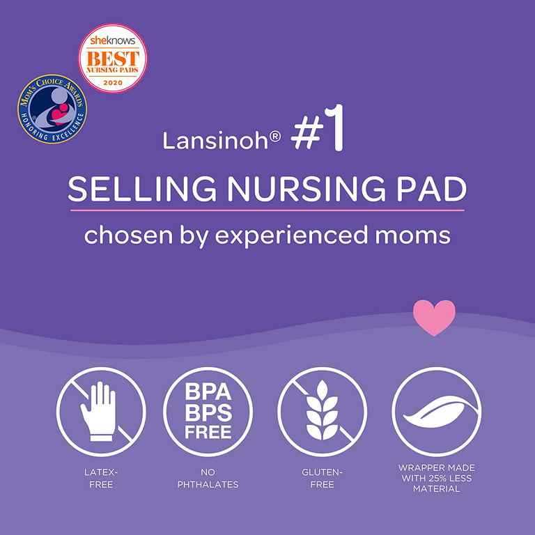Lansinoh Stay Dry Disposable Nursing Pads for Breastfeeding, 100 Count -  DroneUp Delivery