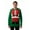 Green - Santa, variant on #followme Mens Ugly Christmas Sweater - Sweaters for Men 6774-10195-XXL (Green - Santa Sees You, X-Large)