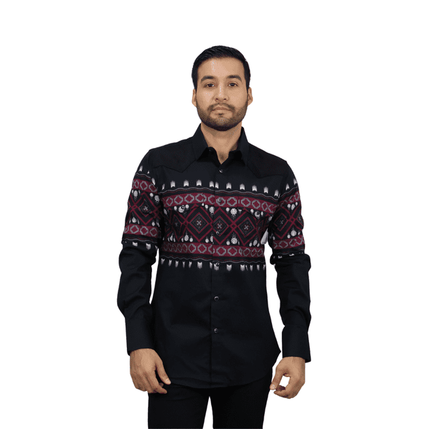 Camisa Platini WPL10750 BLACK 1 Pz Para Hombre