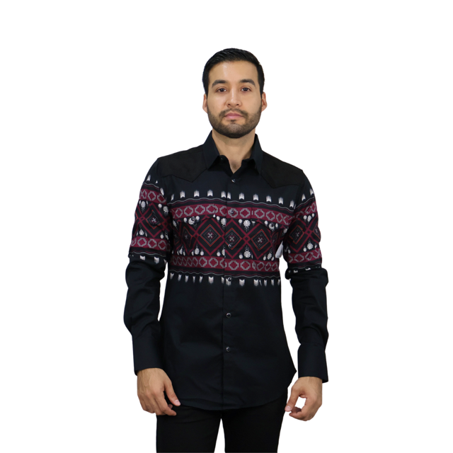 Camisa Platini WPL10750 BLACK 1 Pz Para Hombre