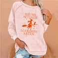 thumbnail image 2 of DeHolifer Why Yes,Actually I Can Drive A Stick T-Shirt Women Witch Halloween Lover Sweatshirt Long Sleeve Pullover Tunic Tops Pink M, 2 of 4
