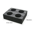 thumbnail image 3 of GOOHOCHY Beverage Cup Carrier Holder Foam Cup Holder Tray Black 2Pcs 9.4X7.9X2.6In, 3 of 8