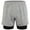 Gray, variant on LALAMELON Men's 2 in 1 Workout Shorts Quick Dry Athletic Shorts with Liner Phone Pockets Towel Loop Back Ziper Pocket