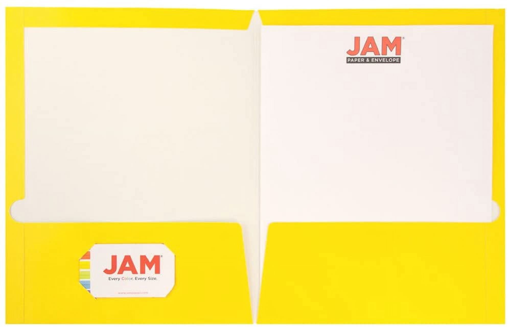 JAM School Assortment, Green, 7/Pack, 4 Glossy Folders, (2) 3/4 Inch Binders & 1 Green Journal