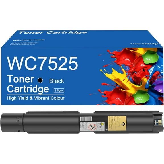 WC7525 Toner Cartridges Compatible for Xerox 006R01509 006R01512 006R01511 006R01510 Toner Cartridge Replacement for Xerox WorkCentre 7525 7530 7535 7545 7556 7830 7 1 Magenta