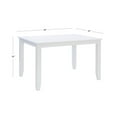thumbnail image 7 of Linon Nico Casual Rectangle Dining Height Table Seating for 6 in Pure White Wood, 7 of 7