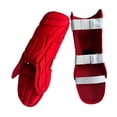 thumbnail image 3 of Protectores de piernas de béisbol y Softbol protectores de pies para adultos protección en deportes multifunción cómodo Protector ergonómico ajustable Rojo, 3 of 8