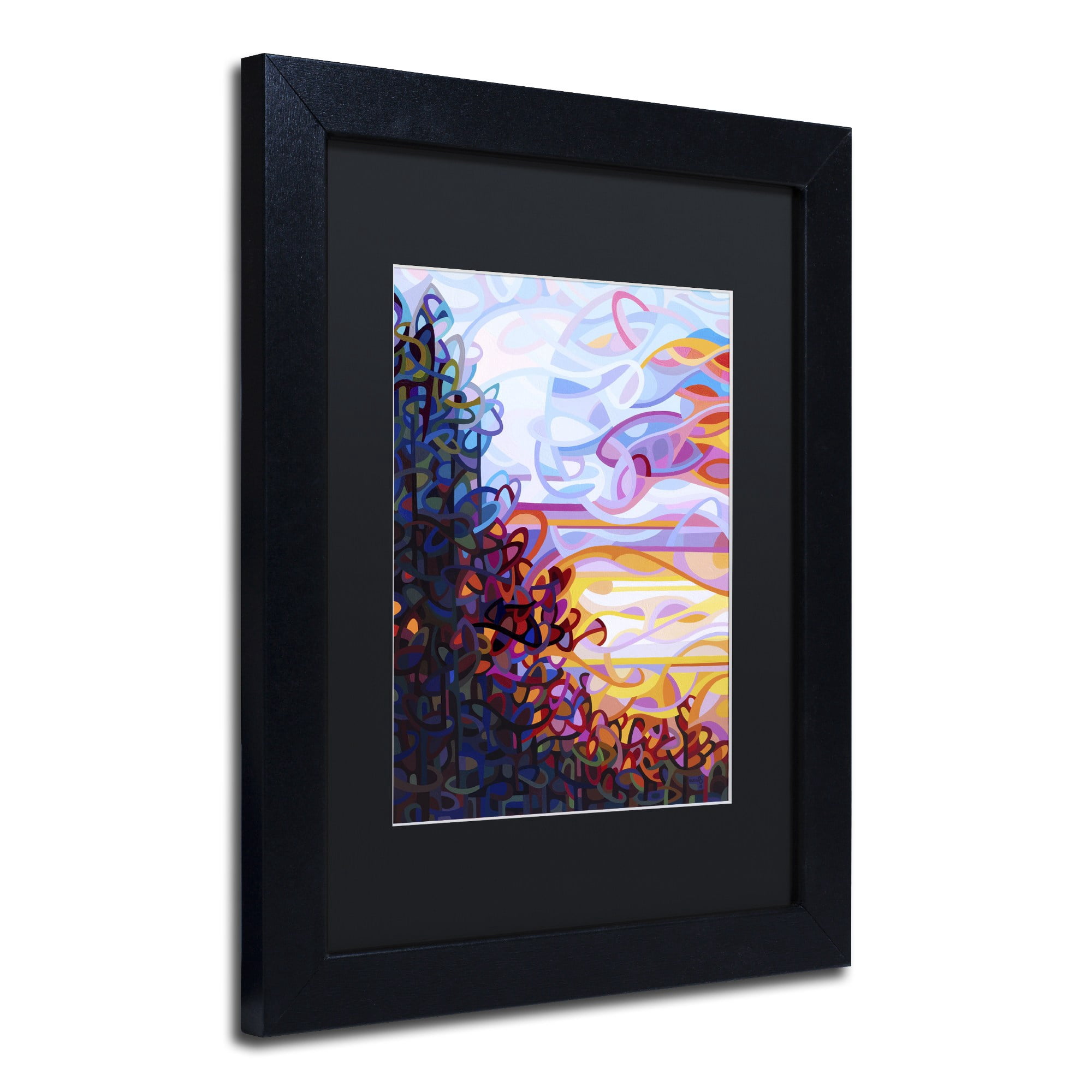 Mandy Budan 'Crescendo' Black Matted Framed Art