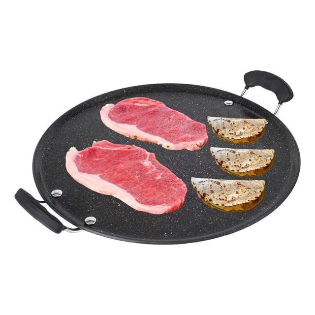 Comal Para Inducción Redondo Negro 34.5cm Swiss Silver