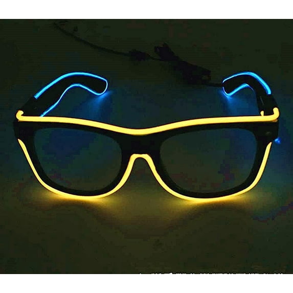 LINLIN LED Glasses, LED Party Glasses Luminous Glasses Visor Glasses Light Up Rave Glasses for Party