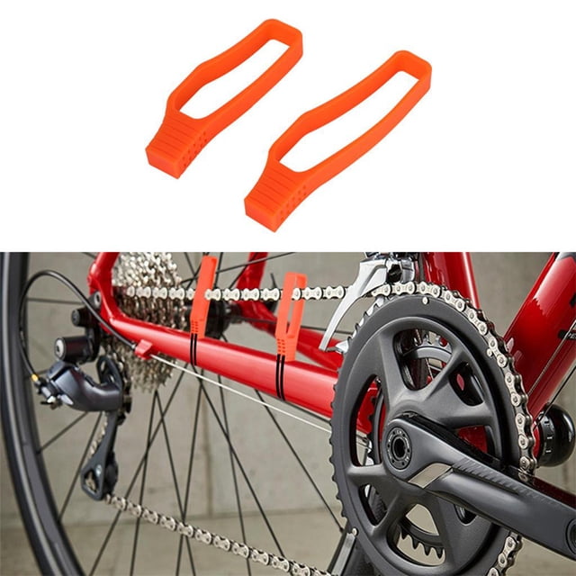Protector de cadena de bicicleta DYNWAVEMX para bicicleta de carretera Naranja