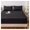 Black, variant on Waterproof fitted sheet, with pillowcase mattress protector, thickening mattress covers, all-inclusive bedspread, washed cotton mattress cover, machine washable