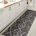 thumbnail image 5 of JONATHAN Y SANTA MONICA 2 x 8 Runner Rug, Carwa Tribal Diamond Trellis - Black/Ivory, SMB128E-28, 5 of 10