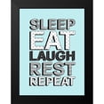 thumbnail image 2 of Quach, Anna 15x18 Black Modern Framed Museum Art Print Titled - Sleep Eat Laugh, 2 of 5