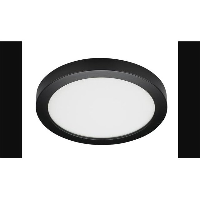 Satco SS21530 9 in. 18.5W 120V Flush Mount LED Fixture with 3000K Round Shape, Black