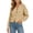 Khaki, variant on Fnooota Cardigans for Women, Lounge Casual Long Sleeve Crew Neck Knitted Tops Womens Sweaters Black Size S