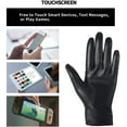 thumbnail image 3 of Women Leather Gloves Driving Ladies TouchScreen Gloves Ruched, 3 of 8