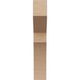 thumbnail image 2 of 4"W x 8"D x 24"H Thin Monterey Rough Cedar Woodgrain TimberThane Corbel, Primed Tan, 2 of 6
