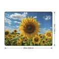 thumbnail image 2 of Area Rugs For Living Room Decor - Sky Golden Sunflower Field Soft Anti Slip Throw Washable Rugs 5x7 For Bedroom, Indoor Carpet For Bedroom Living Room 80x58In, 2 of 7