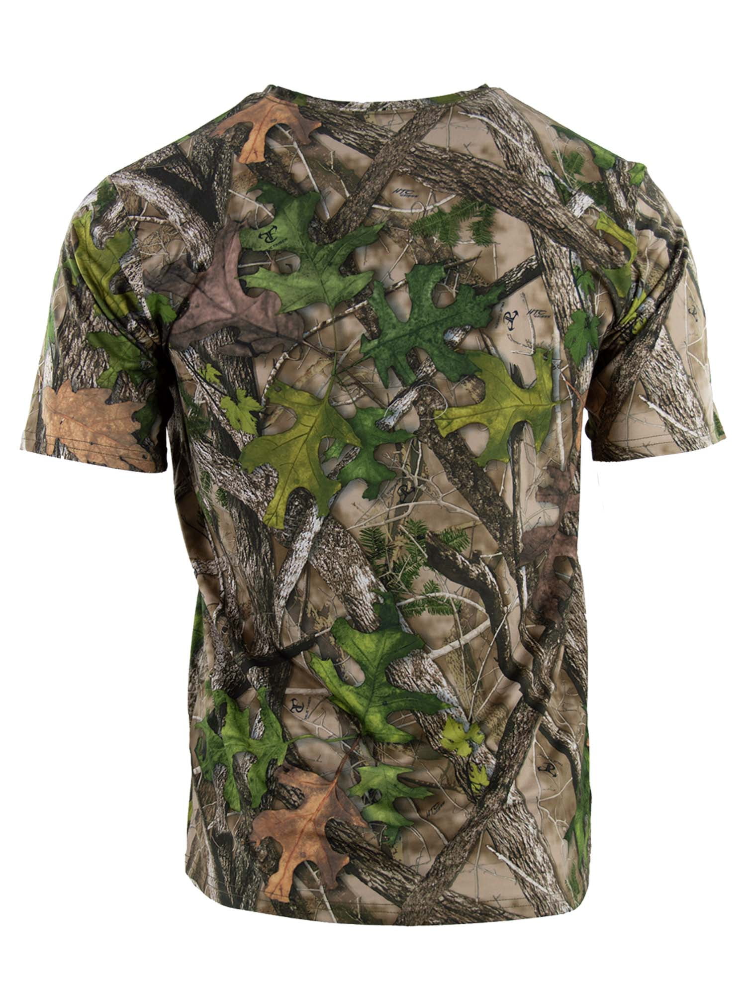 TrueTimber Men's Camo Performance Short Sleeve Tee Without Logo - HTC Green, 3X