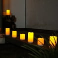 thumbnail image 4 of Merrynights Solar Candles Outdoor Waterproof, Rechargeable Candles, Solar Powered Flameless Candles for Outdoor, Lanterns, Sensor Only, Dusk to Dawn, Set of 2, 4 of 7