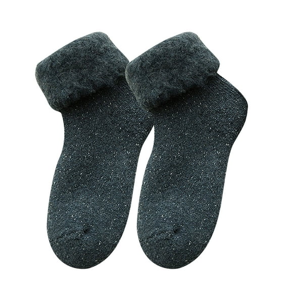 Aoochasliy Christmas Socks Unisex Solid Warm Thickening Middle Tube Socks Snow Socks Stockings Trendy