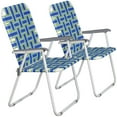 thumbnail image 4 of Patio Lawn Chairs Folding Set Of 2 Portable Webbed Straps Chairs For Beach Relax, 4 of 9
