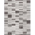 thumbnail image 2 of Hauteloom Bronka Modern Broken Striped Area Rug - Contemporary Geometric Carpet for Living Room, Bedroom, Dining Room - Black and White, Gray - 5'3" x 7' (5x7 Rug), 2 of 9