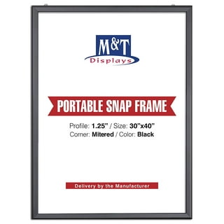 Lavie Home 30 x 40 Poster Frame 2 Packs Black, Display Pictures 24x36 with Mat or 30x40 Without Mat, Horizontal or Vertical Wall Gallery Poster