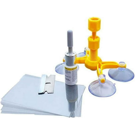 Quality Resin Windshield Repair Kit, Quick Fix For Cracks And Surface Pits, Advanced Formula Upgrade Ensures Optimal Repair, Portable And Easy To Store