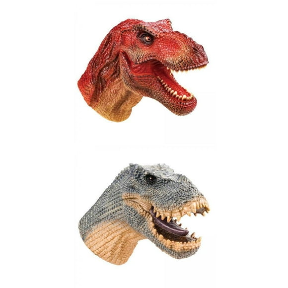 Simulation Dinosaur,Sounding 3D Simulation Dinosaur Model Hand Puppet,Soft Vinyl Animal Shape Gloves Interactive Toys,Hand Puppets Birthday Gifts Toddlers Adults Kids,Role Play Games Party Sunnimix dinosaurio de simulación